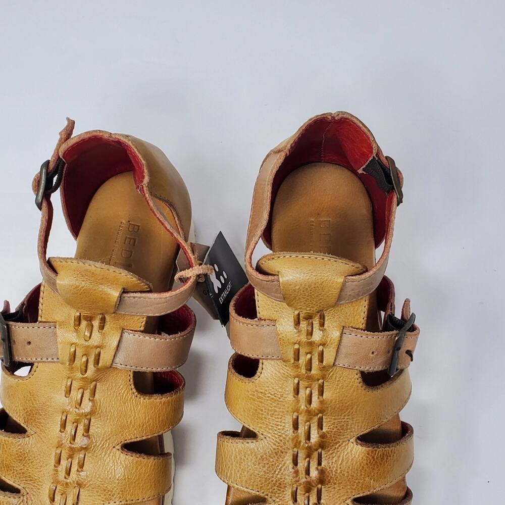 Bed Stu Ada Cage Platform leather distressed sandal Size 8 - No Box NEW - Picture 6 of 15